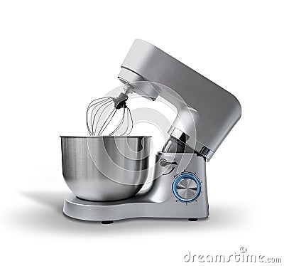 Kitchen stand mixer isolated on white Stock Photo