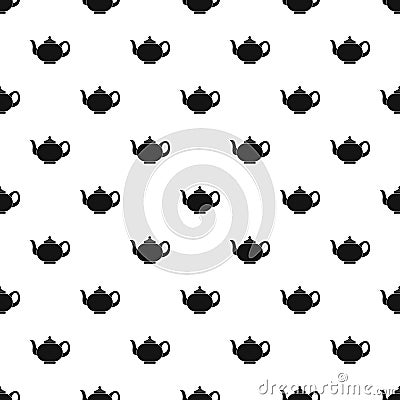 Kitchen teapot pattern seamless vector Vector Illustration