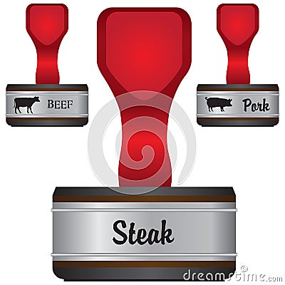 Kitchen tool for cooking steak Vector Illustration