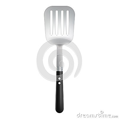 Kitchen Tools Spatula Isolated On A White Background. Realistic Vector Illustration. Vector Illustration