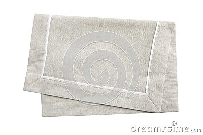 Kitchen towel cloth isolated. Stock Photo