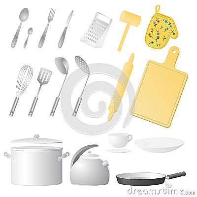 Kitchen utensils Vector Illustration