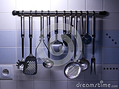 Kitchen utensils Stock Photo