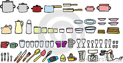 Kitchen utensils Stock Photo