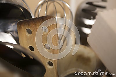 Kitchen Utensils Close-up Stock Photo