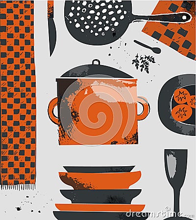 Kitchen vector illustration Vector Illustration