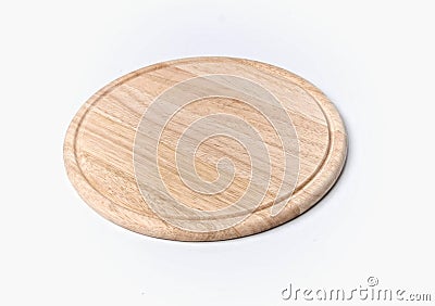 Kitchen wood plate Stock Photo