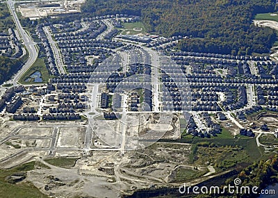 Kitchener Waterloo aerial Stock Photo