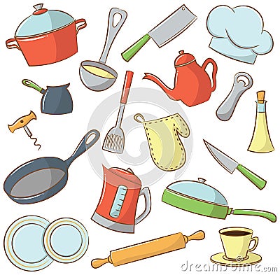 Kitchenware Icons Vector Illustration