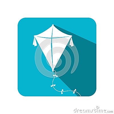 Kite baby toy icon Vector Illustration