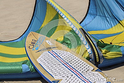 Kite and board Editorial Stock Photo