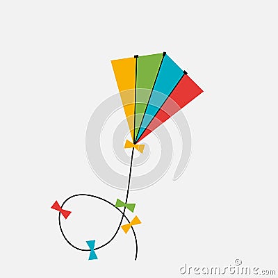 Kite Icon. Vector Illustration Vector Illustration