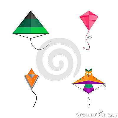 Kite icon vector. Vector Illustration