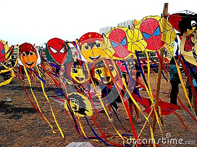 Kite seller Editorial Stock Photo