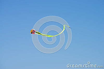 kite in the sky fun blue game Stock Photo