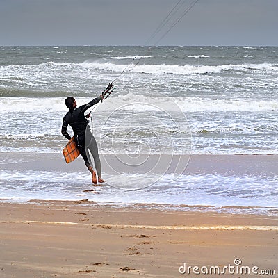 Kite surfer Stock Photo