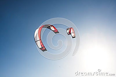 Kite surfing Stock Photo