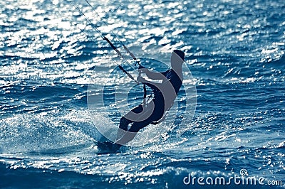 Kite surfing Stock Photo