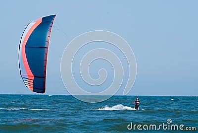 Kite Surfing Stock Photo