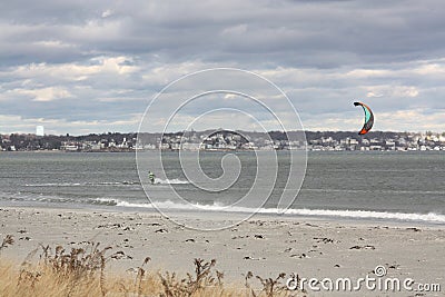 Kite Surfing Stock Photo