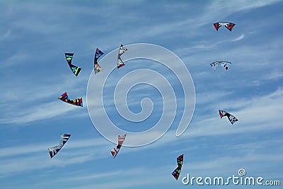 Kites soaring in the sky. Editorial Stock Photo