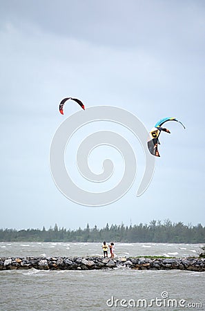 Kitesurf Editorial Stock Photo