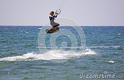 Kitesurfing Editorial Stock Photo