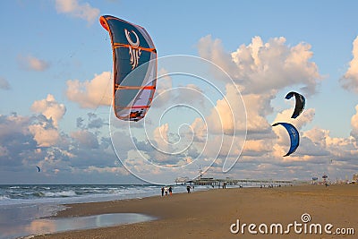 Kitesurfing Stock Photo