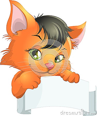 Kitten Vector Illustration