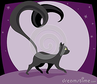 Kitty Noir Vector Illustration