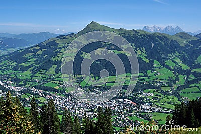 Kitzbuhel & Kitzbuheler Horn Stock Photo