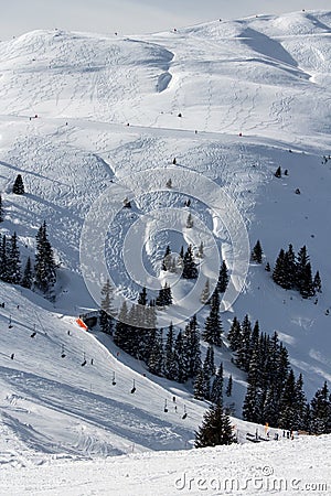 Kitzbuhel ski area Stock Photo