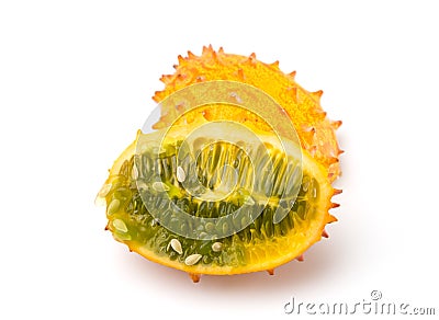 Kiwano Horned Melon Stock Photo