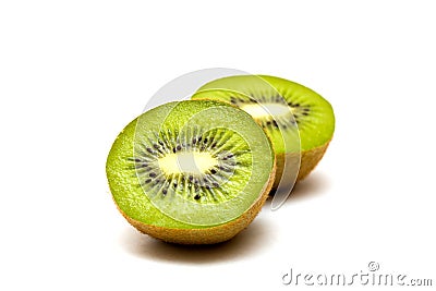 Kiwi fruit isolated on white background Stock Photo