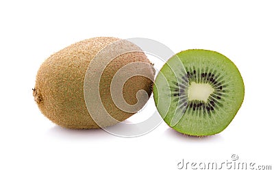 Kiwi fruit isolated on white background Stock Photo