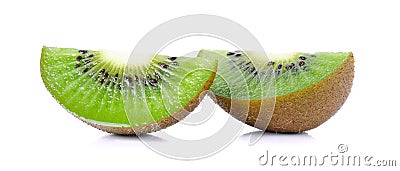Kiwi fruit isolated on the white background Stock Photo