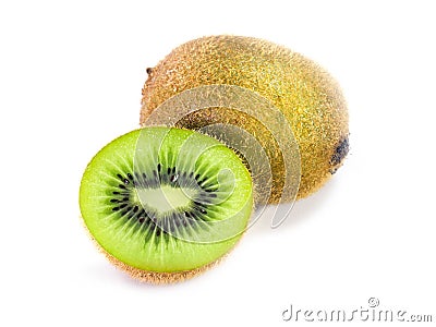 Kiwi Fruit, Isolated on white background Stock Photo