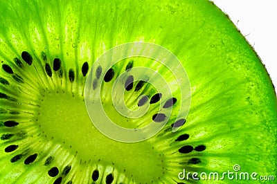 Kiwi fruit slice Stock Photo
