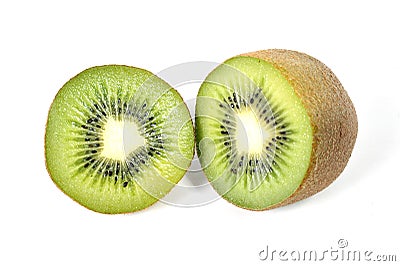 kiwi fruit stillife isolated on white background healthy nutrition concept Stock Photo