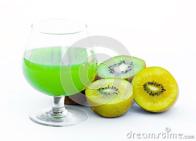 Kiwi juice Stock Photo