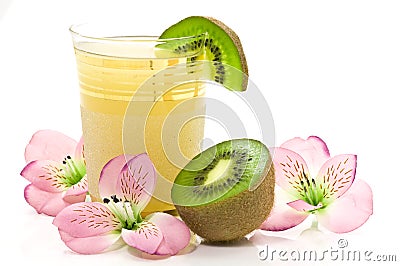 Kiwi juice Stock Photo