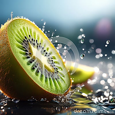 kiwi photorealistic Stock Photo