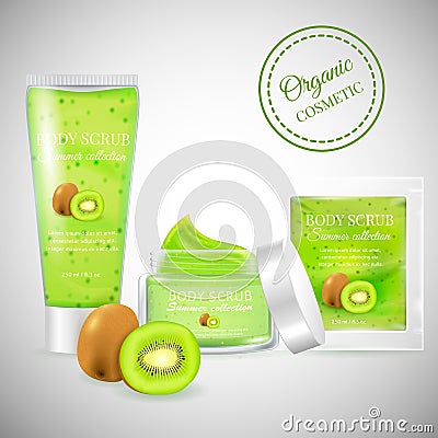 Kiwi scrub tube Vector Illustration