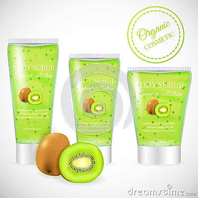 Kiwi scrub tube Vector Illustration