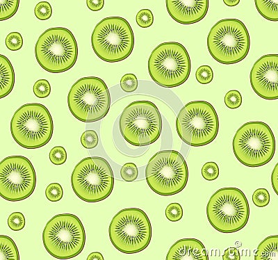 Kiwi seamless Vector Illustration