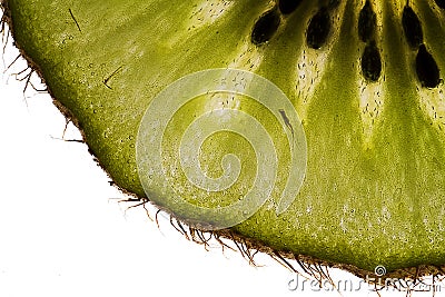 Kiwi slice - detail Stock Photo