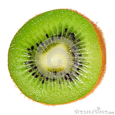 Kiwi slice isolated Stock Photo