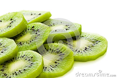 Kiwi slices Stock Photo