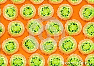 Kiwi slices Stock Photo