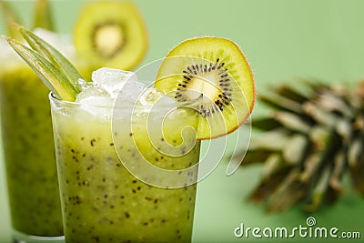 Kiwi smoothie Stock Photo